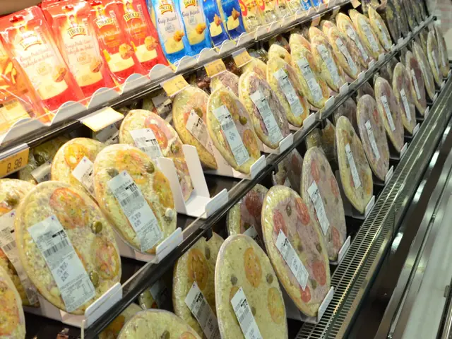 Suporte de Pizza em supermercado